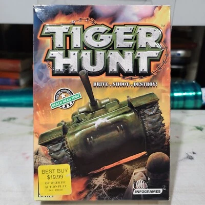 Tiger Hunt: Drive Shoot Destroy WWII (PC Game, 2002) Boxed Version Complete - Image 1 of 4