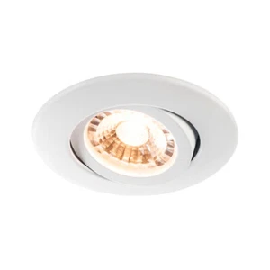 SLV LED Recessed Light Easy-Install Slim White 6,2W Warm Downlight 35° Dimmable - Picture 1 of 6