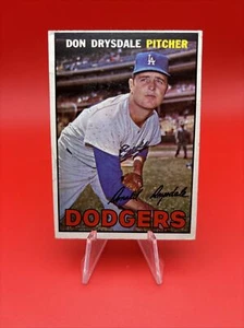 1967 Topps Baseball #55 Don Drysdale HOF Los Angeles Dodgers - Picture 1 of 2