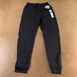 Hanes EcoSmart Boys Jogger Sweatpants Black Pull On Elastic Waist 14-16 XL New - Picture 1 of 4