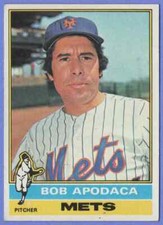 1976 Topps Bob Apodaca #16 New York Mets