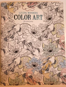 Living Wonders Coloring Book 24 designs/pgs Leisure Arts - NEW - Picture 1 of 5