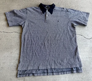 Vintage Y2K Polo Ralph Lauren Small Grid Polo Shirt - Picture 1 of 5