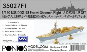 Pontos Models 1/350 DDG-98 Forrest Sherman Flight IIA Set for Trumpeter #04528 - Picture 1 of 1