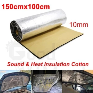 60"x40" 10mm Heat Shield Sound Deadener Car Insulation Thermal Noise Proof Mat - Imagen 1 de 12