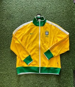Nike Brazil N98 Men's Anthem Jacket 2010 - Yellow - Picture 1 of 5