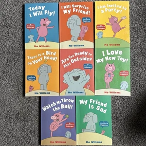 Mo Willems Elephant & Piggie Set X 8 Books: Party Fly Toy Play Bird Sad + 2 More - Picture 1 of 22
