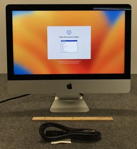 Apple iMac A1418 MNE02LL/A 2017 4K 21.5" AIO i5-7500 8GB RAM 1TB HDD + 32GB SSD - Picture 1 of 4
