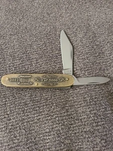 SMITH & WESSON USA Brass 150th Anniversary Pocket Knife 1 Of 5000. USA Made. Q5 - Picture 1 of 8