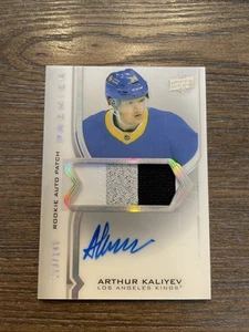 2020-21 UD Premier Arthur Kaliyev Acetate RPA Rookie Patch Auto /149 - LA KIngs - Picture 1 of 7