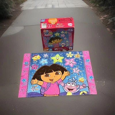 Puzzle Nick Jr Dora The Explorer 2005 24 piezas completo Milton Bradley Hasbro de colección Foto 1 de 4