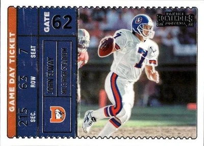 2022 Panini Contenders John Elway #GDT-JEL Game Day Ticket Denver Broncos 23H - Image 1 of 2