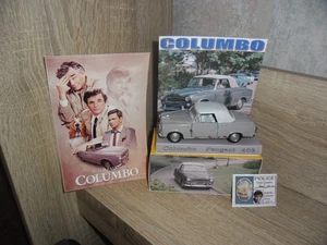 COLUMBO PETER FALK PEUGEOT 403 GREY CODE 3 MODEL WITH BOX & DISPLAY MOVIE CAR - Picture 1 of 11