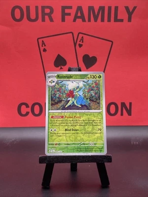 Roserade 009/162 Sv05: Temporal Forces Reverse Holo Uncommon Pokemon TCG 2024 NM - Image 1 of 4