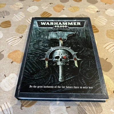 Warhammer 40k Rulebook 4th Edition Hardcover Slipcase Collectors Limited Edition - Image 1 of 3
