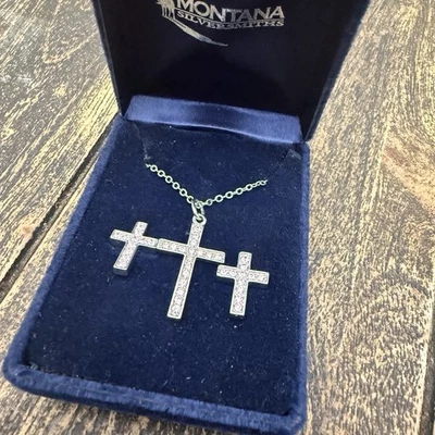 Conjunto de joyería cruz inquebrantable Montana Silversmiths para damas JS962PK Foto 1 de 4