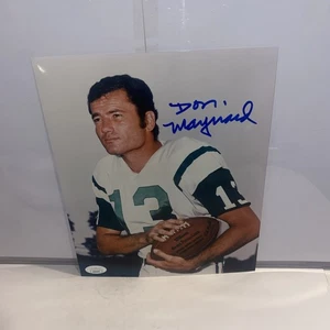Don Maynard Autographed 8 x 10 Photo JSA COA - Picture 1 of 4
