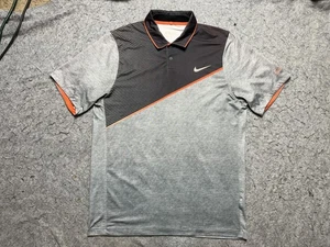 Nike Golf Poloshirt Herren mittelgrau Dri-FIT Tour Performance Streifen 684863-065 - Bild 1 von 12