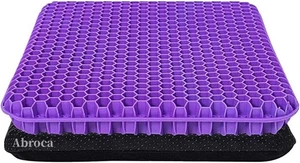 Cojín de asiento de gel para asiento largo doble grueso cojín real para silla de oficina... - Imagen 1 de 2