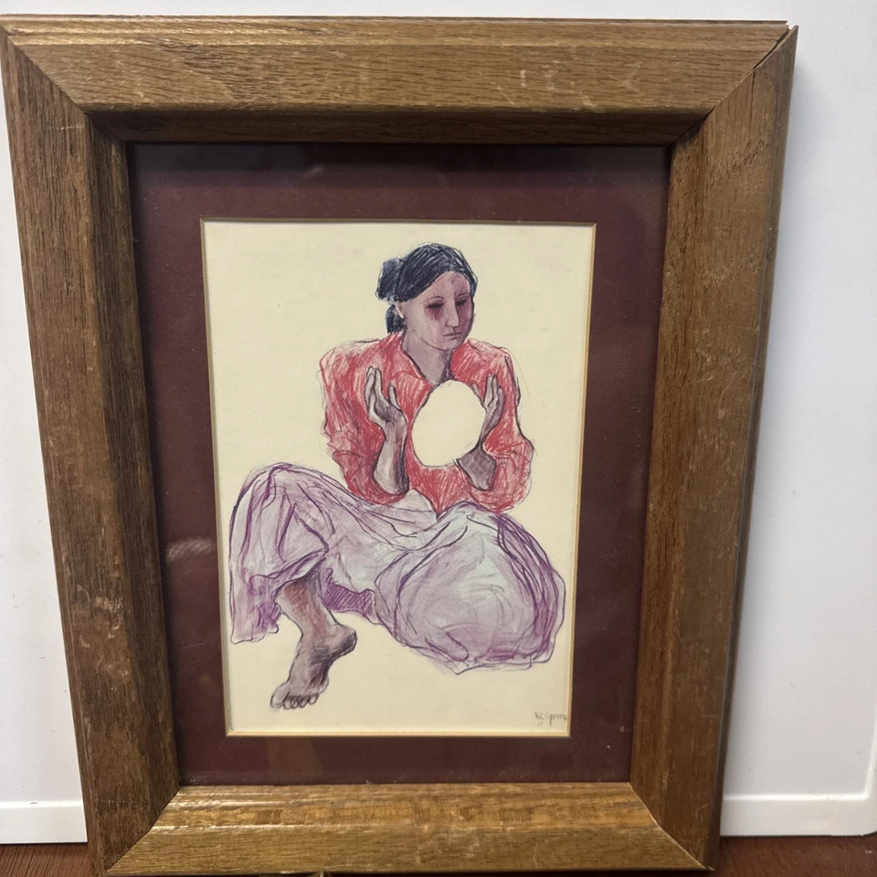 "Bread Maker" Por: R.C. Arte para colgar en pared con estampado enmarcado firmado por Gorman 8x10  Foto 1 de 4