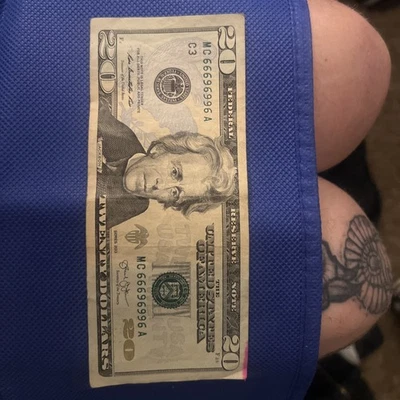 $20 Dollar Bill With %99.20 Extremely Cool Number  - Image 1 of 4