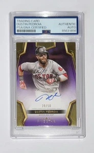 Dustin Pedroia Autograph Signed 2024 Topps Five Star /50 - PSA/DNA authentic - Picture 1 of 2