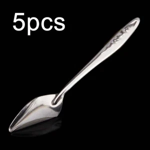 5pcs Bird Feeding Spoons Stainless Steel Feed Young Birds Metal Drinker - Picture 1 of 8