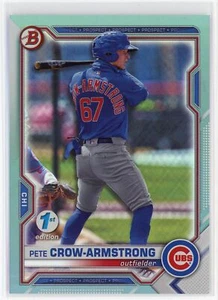 Bowman Draft 2021 1a edizione Prospect Sky Blue Pete Crow-Armstrong RC Cubs - Foto 1 di 2