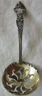 Narcissus Sterling Silver Pierced Bowl Sugar Sifter Confection Spoon Ladle