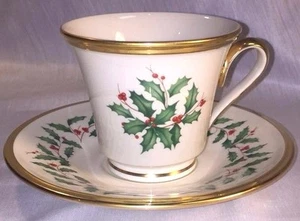 Taza y platillo de patas Lenox - vacaciones - Imagen 1 de 1