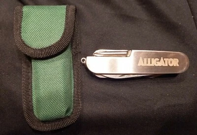 2x ALLIGATOR Taschenmesser 12 Funktionen 95mm inkl. Gürteltasche Sonderposten
