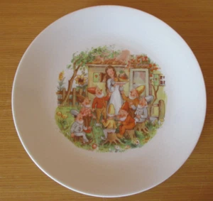 DDR Kahla Kinderteller Porzellan Märchen Schneewittchen und die 7 Zwerge - Bild 1 von 3