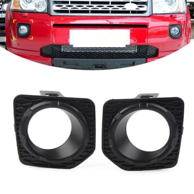 Pair Front Bumper Fog Lamp Bezel Cover Trim For Land Rover Freelander 2 2006-14 - Image 1 of 4