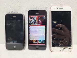 LOT OF 3 Apple Iphones A1429/ A1303/ A1660 (SOLD AS IS PARTS ONLY) SEE PICTURES - Picture 1 of 12
