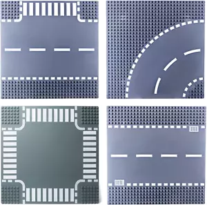 Straßenplatten in 4 Varianten für alle Klemmbausteine z.B.Lego® oder Cobi® Kazi - Bild 1 von 11