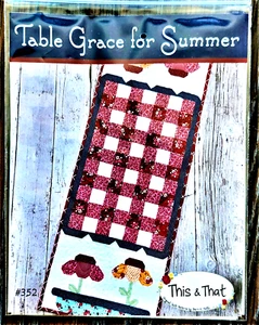 Table Grace for Summer, 2022 table runner pattern, Sherri K Falls, This & That - Picture 1 of 1