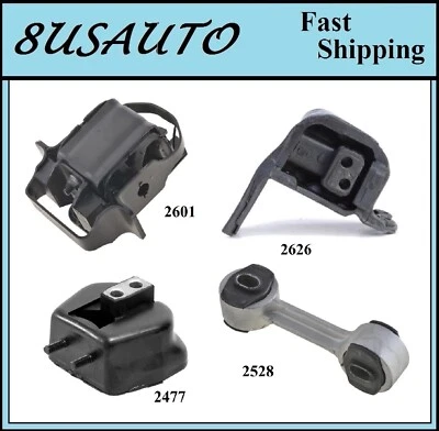 4PCS MOTOR & TRANS MOUNT FIT 1985-1987 PONTIAC GRAND AM 3.0L - Image 1 of 4