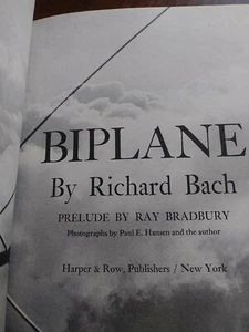 Biplane Journey across the country in  Antique plane Aviation HB Book Bach 1966 - Picture 1 of 3