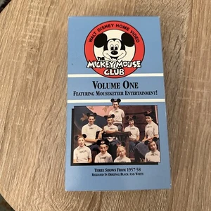 The Mickey Mouse Club Volume One 1 Walt Disney Home Video VHS Preowned Must Look - Picture 1 of 15
