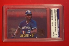 1995 FLEER #6 JOE CARTER & BARRY BONDS Graded Baseball Card 8 BLUE JAYS GIANTS