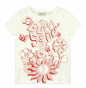 New Gucci Kids Soul & Love Short-Sleeve T-Shirt White Size 4-10 554879 9440 - Picture 1 of 7