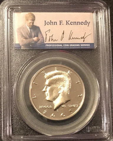2001-S Silver Kennedy Half Dollar Proof Graded PCGSPR69DCAM Cover