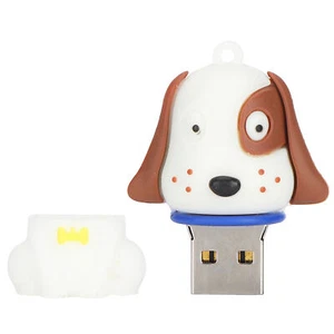 Heiß USB Flash Drive Nette Karikatur Schwarz Weiß Punkte Gesicht Hund Form - Bild 1 von 40