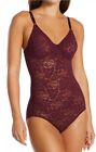 MAIDENFORM M3008 Lace Smooth FIRM Control Bodybriefer Body Shaper Red Womens 34D