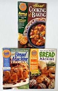 3 Vintage Softcover Cook Books Pamphlets Gold Medal Recipes Desserts Cakes Bread - Picture 1 of 7