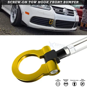 Gold Track JDM Style Aluminum Tow Hook For BMW 2 3 4 Series Mini Cooper F55 R60 - Picture 1 of 12