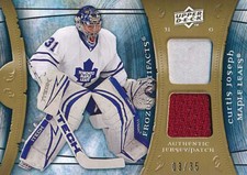 2009-10 UD Artifacts FROZEN ARTIFACTS JERSEY & PATCH #CJ CURTIS JOSEPH - x/35!!