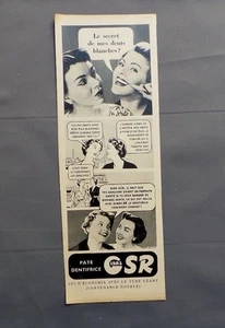 PUB PUBLICITE ANCIENNE ADVERT CLIPPING 150517 / PATE A DENTIFRICE GIBBS SR - Picture 1 of 1