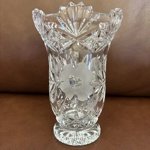 RARE 1970'S IMPERLUX 94% Cut Crystal HEAVY Cut Lead Crystal Vase made in POLAND - Picture 1 of 9