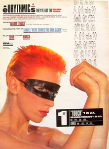 EURYTHMICS 1984 vintage POSTER ADVERT TOUCH Annie Lenox - Picture 1 of 3